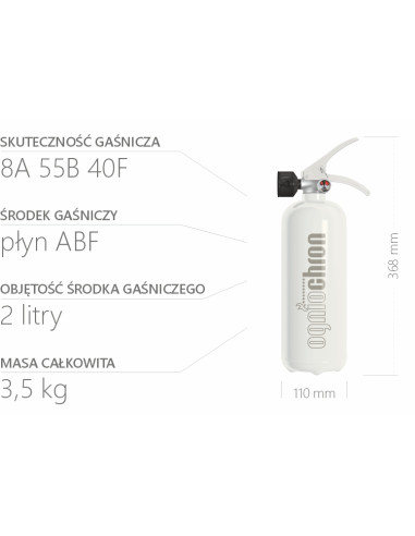 GAŚNICA DOMOWA BIAŁA