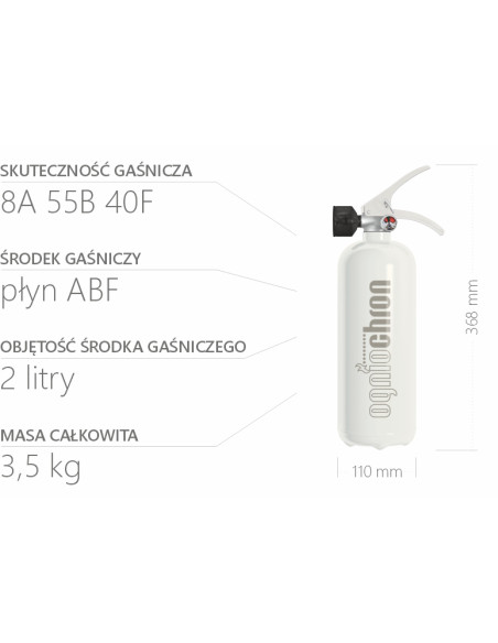 GAŚNICA DOMOWA BIAŁA