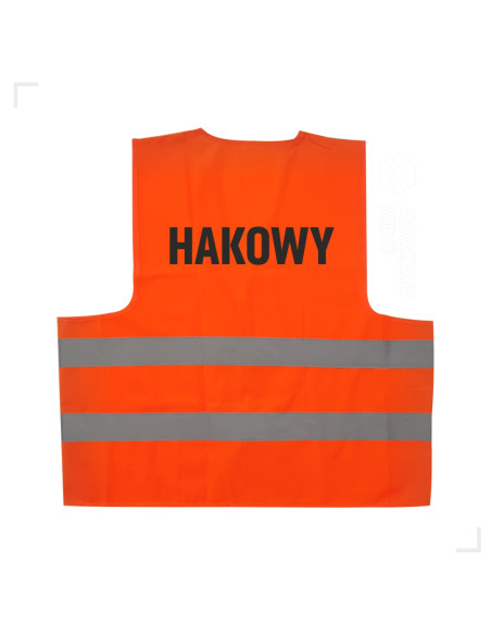 KAMIZELKA ODBLASKOWA Z NADRUKIEM HAKOWY/SYGNALISTA