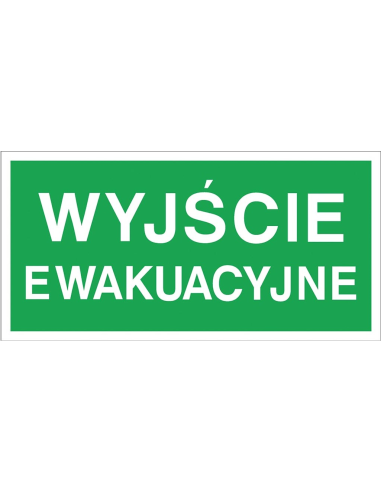 Naklejka ewakuacyjna