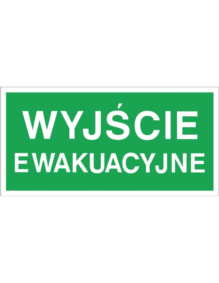 Naklejka ewakuacyjna