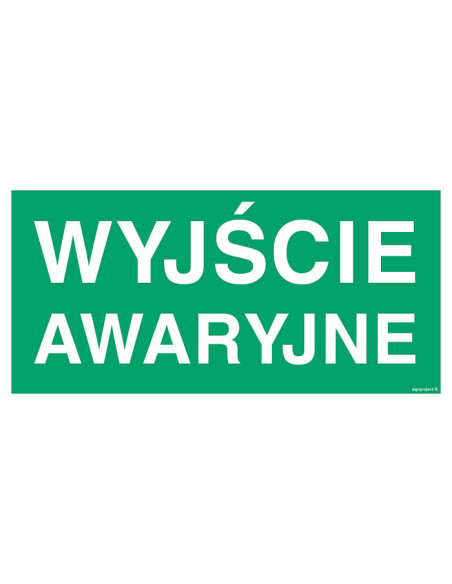 Naklejka ewakuacyjna