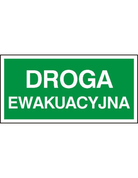 Naklejka ewakuacyjna