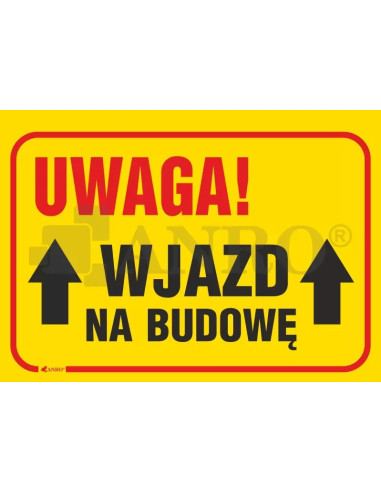 Tabliczka budowlana 250x350