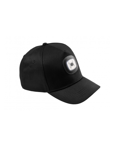 CZAPKA Z DASZKIEM +LATARKA LED USB DAHN