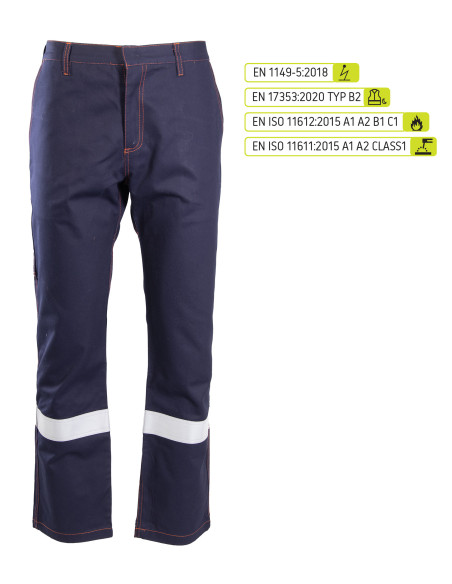 Spodnie do pasa spawalnicze antystatyczne ANTISTATIC