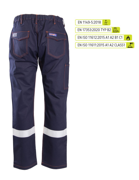 Spodnie do pasa spawalnicze antystatyczne ANTISTATIC