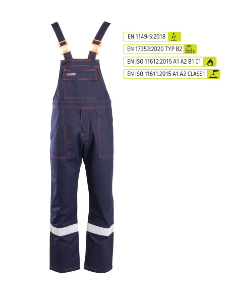 Ogrodniczki spawalnicze antystatyczne ANTISTATIC