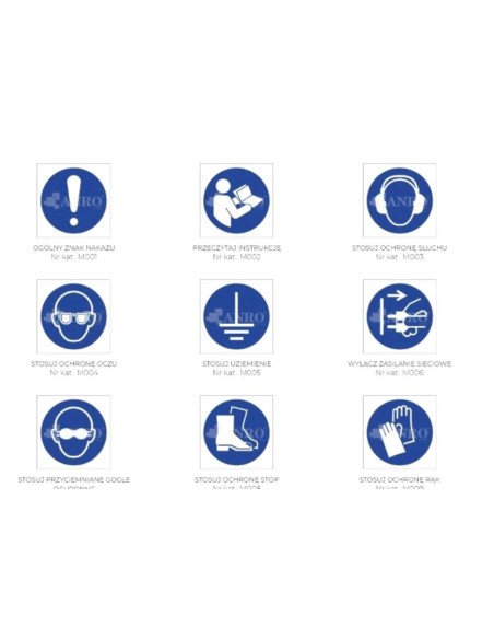 Naklejka nakazu/zakazu