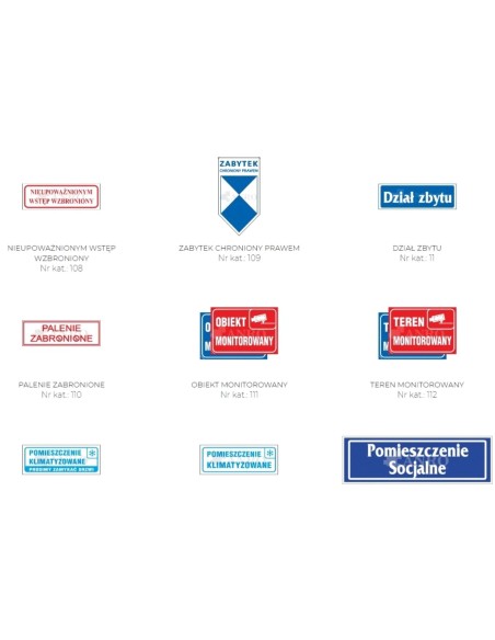 Znak/naklejka informacyjna