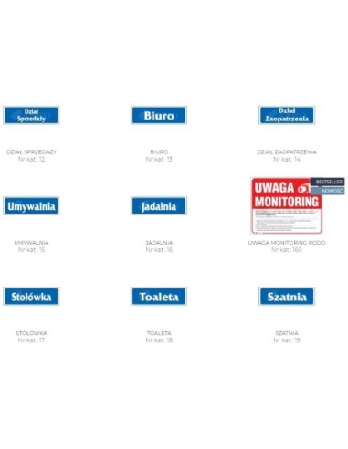Znak/naklejka informacyjna