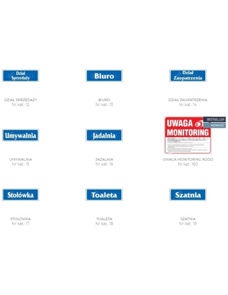 Znak/naklejka informacyjna